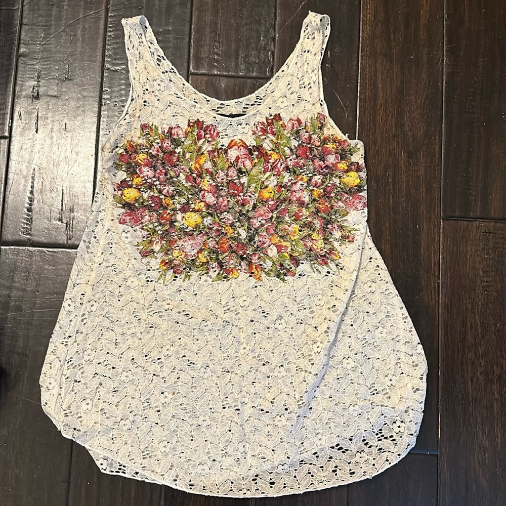 Lace tank top